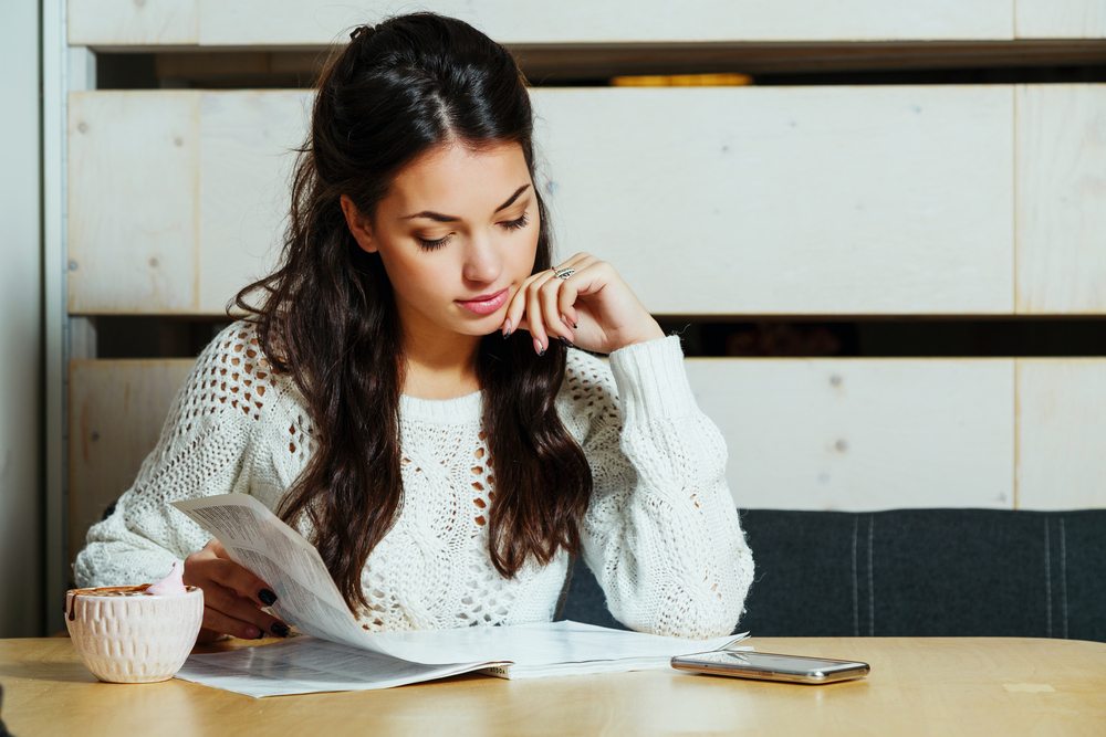 woman reading