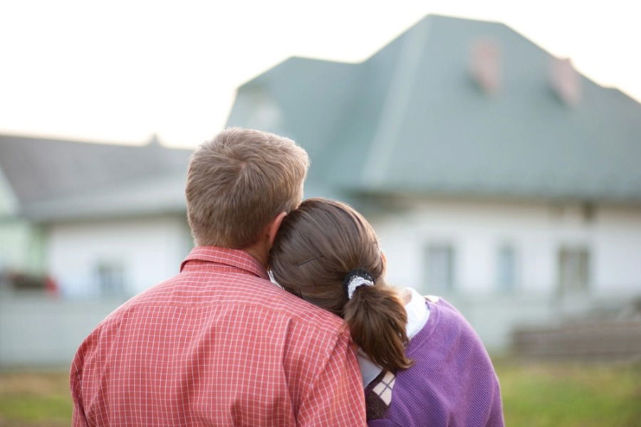 couple looking at home