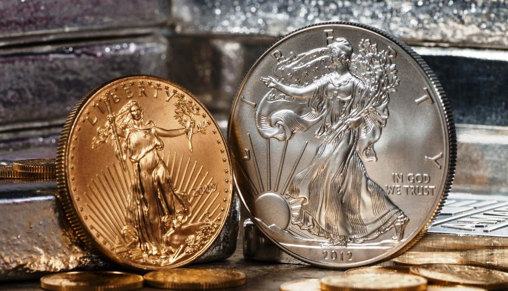 gold and silver bullion coins