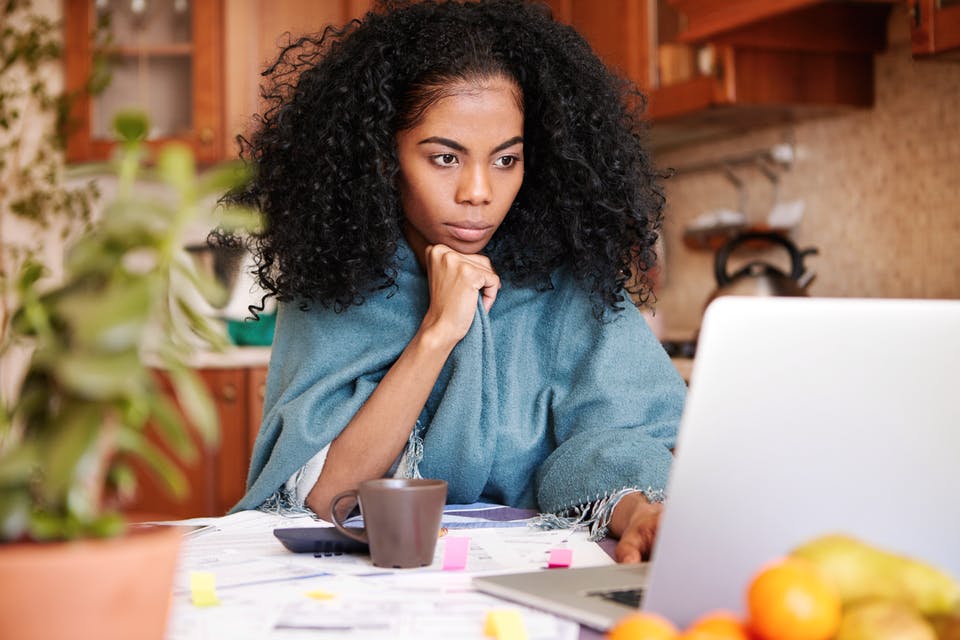 woman on laptop