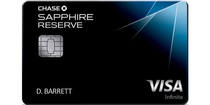 Chase Sapphire Reserve credit card