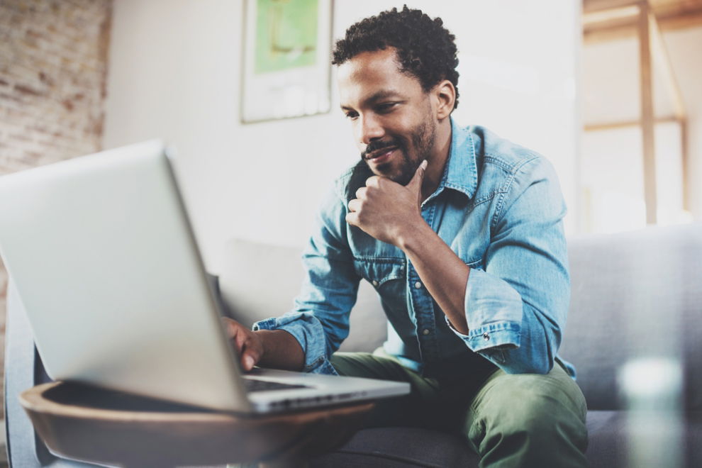 man on laptop