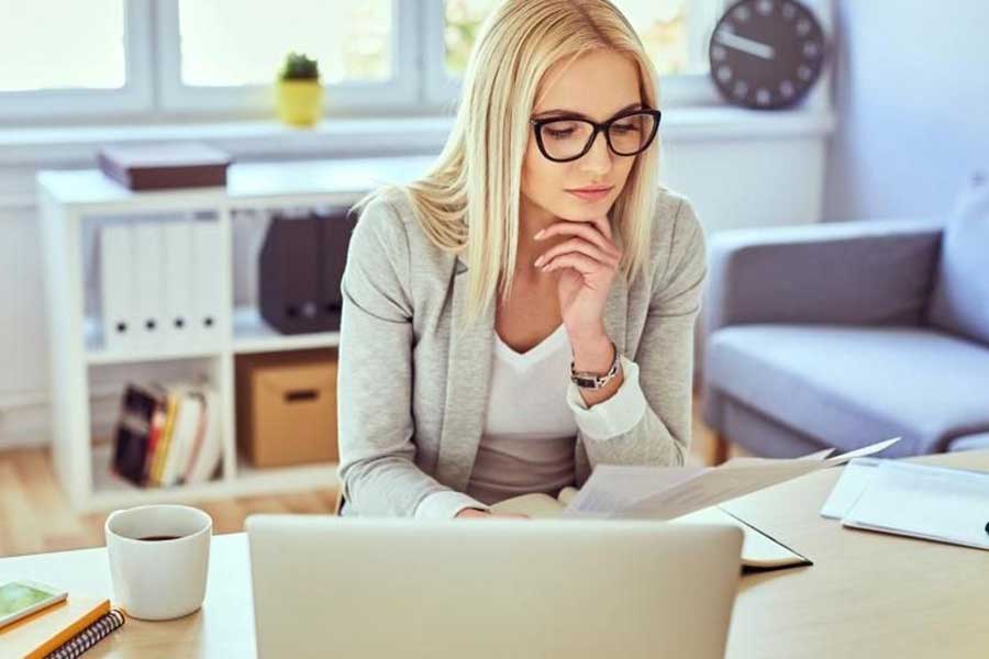 woman on laptop