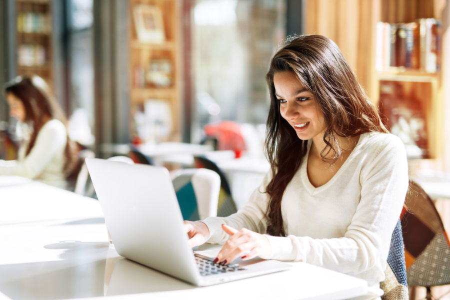 woman on laptop