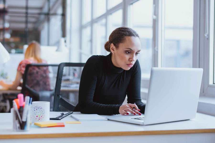 woman on laptop