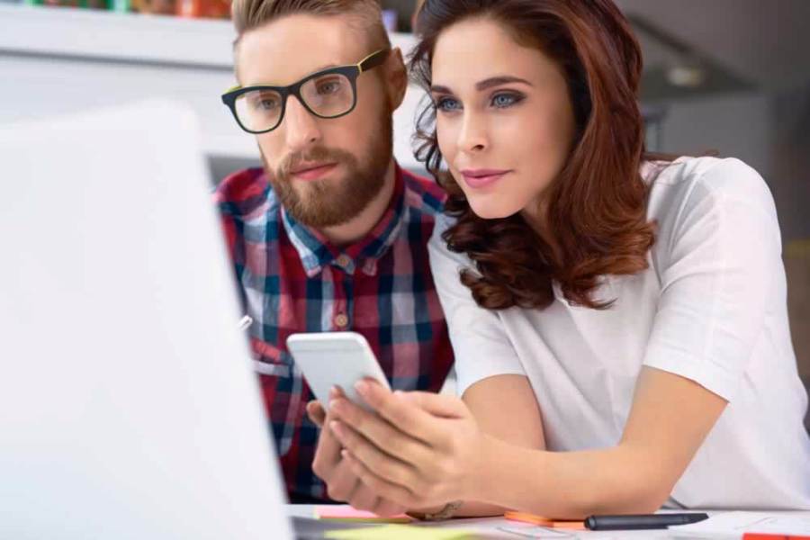 couple on computer