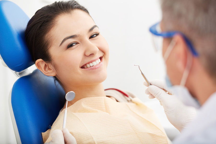 girl at dentist