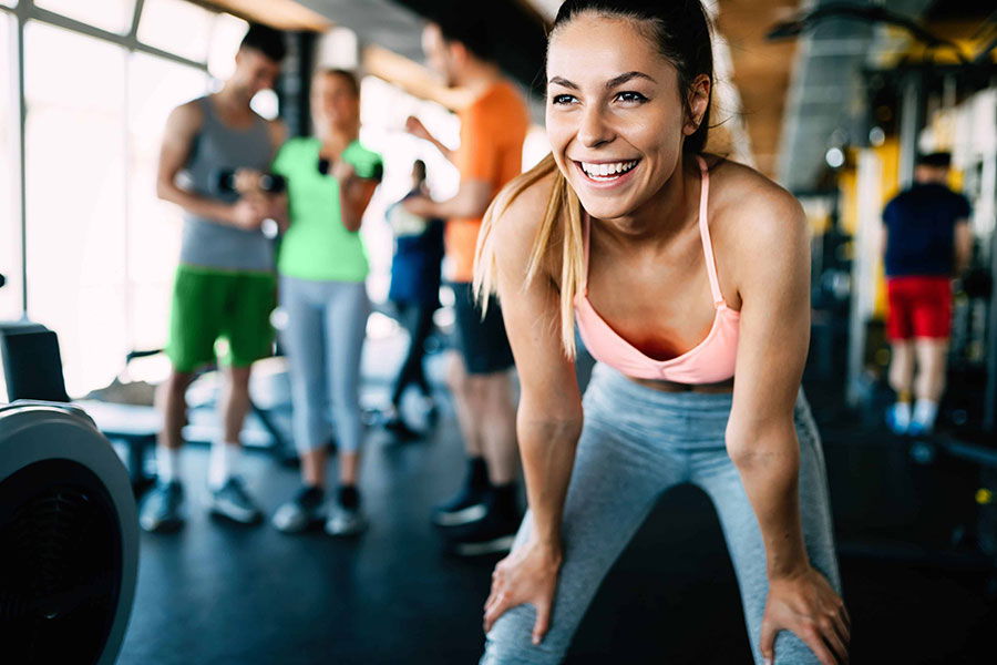 woman at the gym