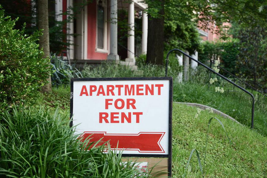 apartment for rent sign