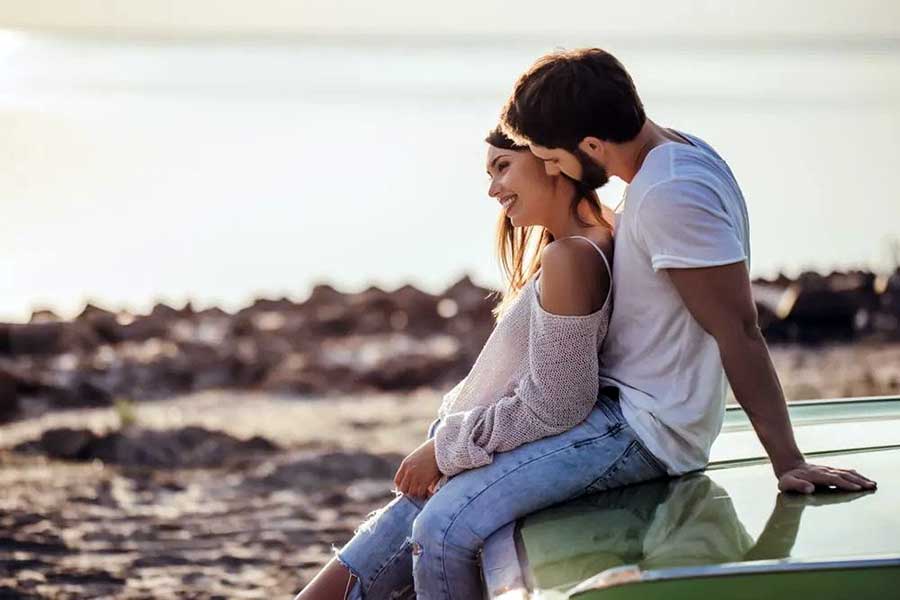 couple at the beach