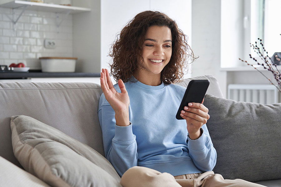 woman on cell phone