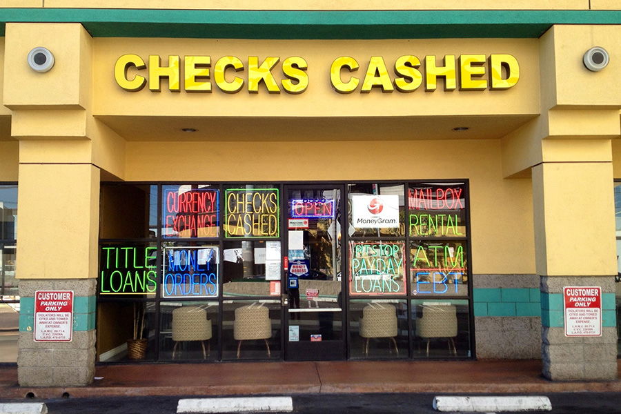 check cashing store