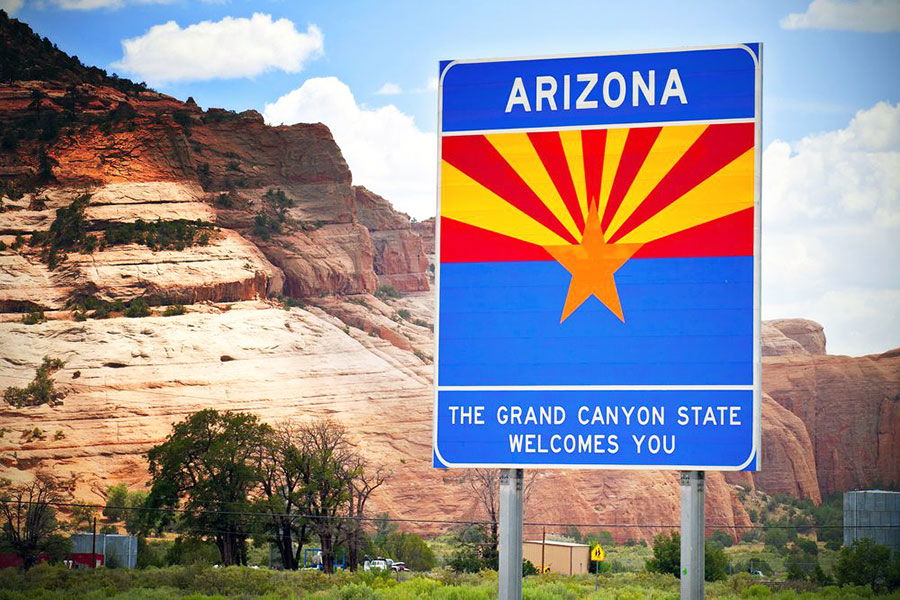 Arizona welcome sign