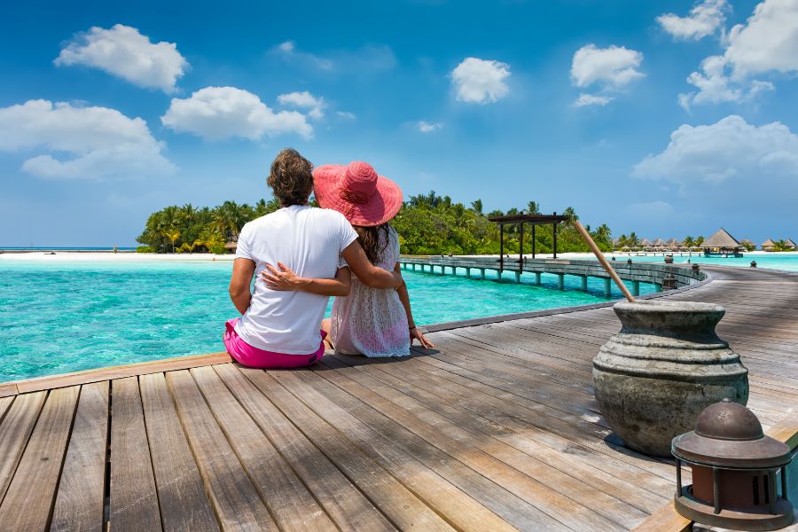 couple in Maldives