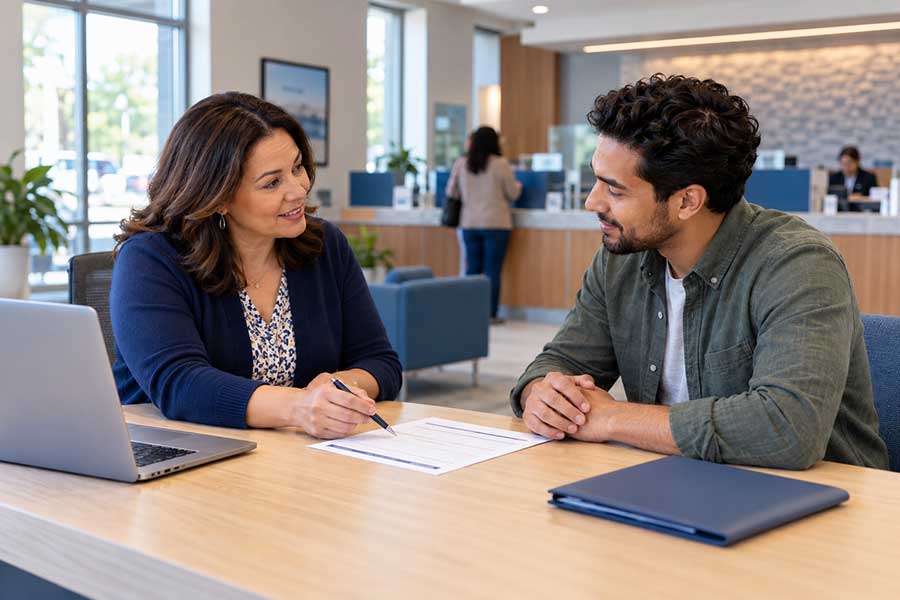 man joining a credit union